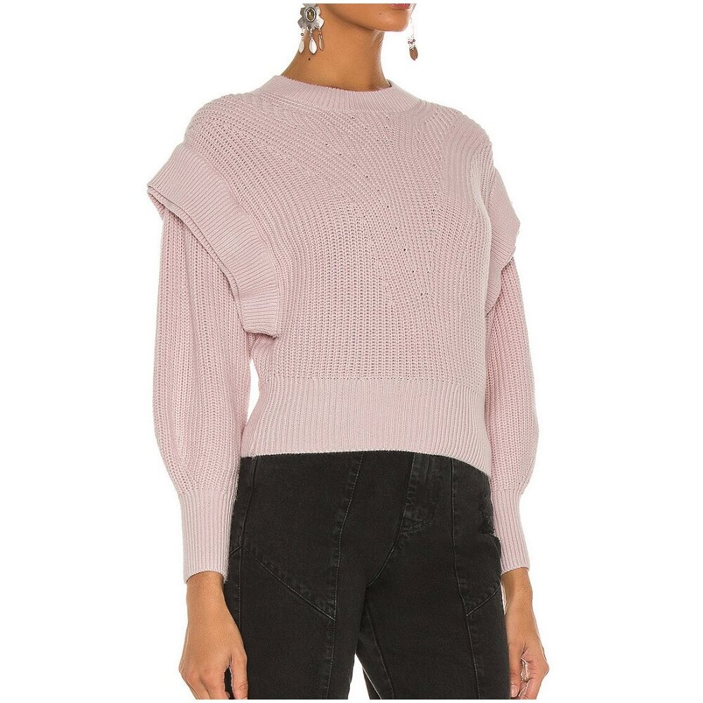 IRO Kharla Sweater pink size L large crew neck dropped shoulder cotton